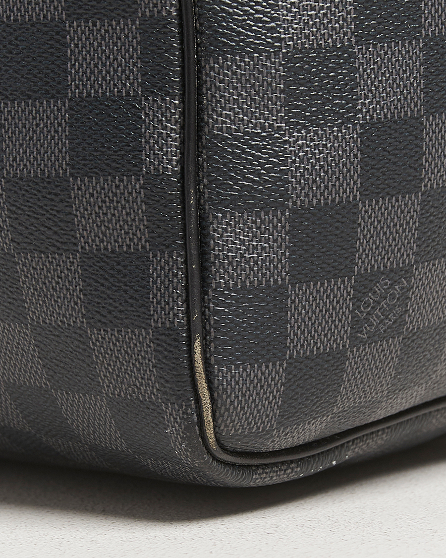 Homme | Louis Vuitton Pre-Owned Keepall Bandoulière 55 Damier Graphite | Louis Vuitton Pre-Owned | Keepall Bandoulière 55 Damier Graphite