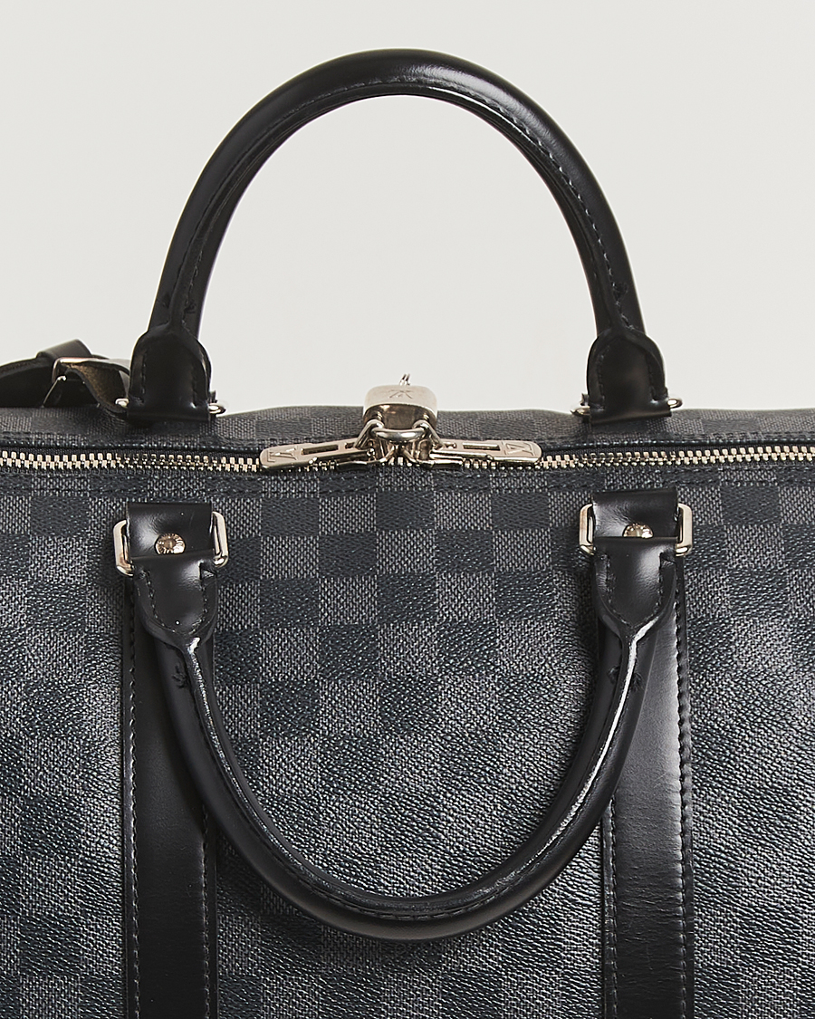 Homme | Louis Vuitton Pre-Owned Keepall Bandoulière 55 Damier Graphite | Louis Vuitton Pre-Owned | Keepall Bandoulière 55 Damier Graphite