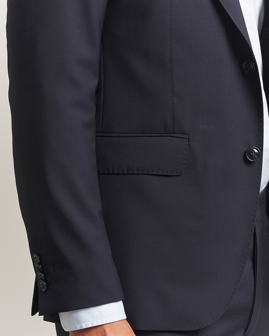 Homme | Blazers | Oscar Jacobson | Ego Wool Blazer Navy