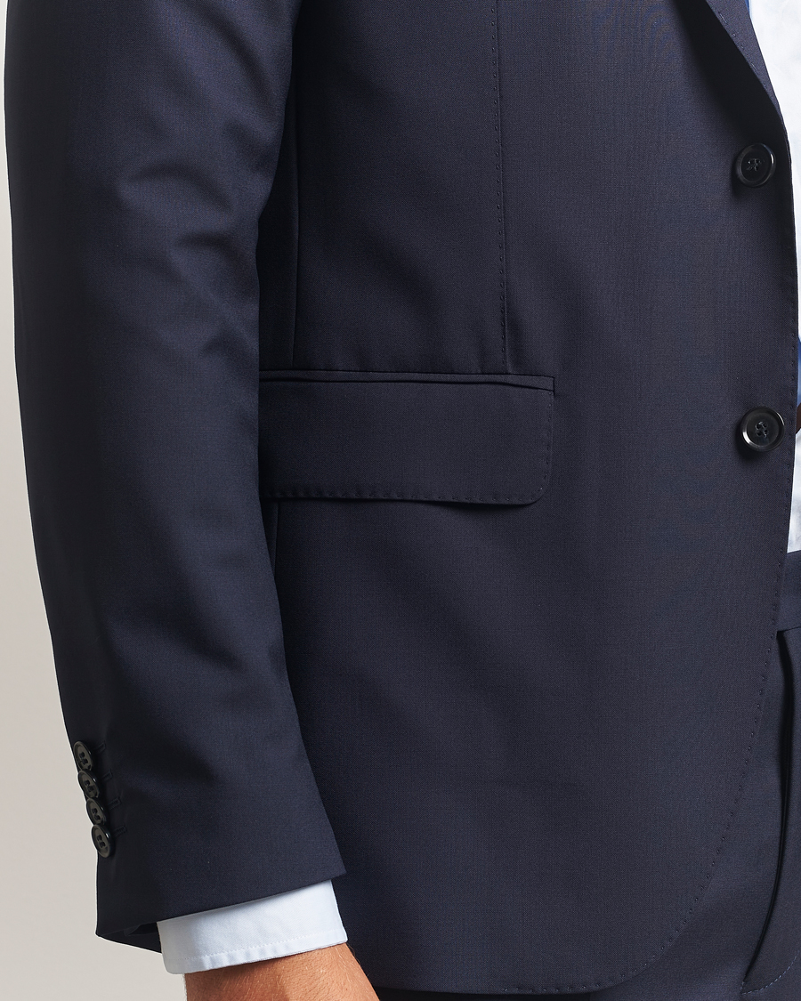 Homme | Blazers | Oscar Jacobson | Ego Wool Blazer Blue