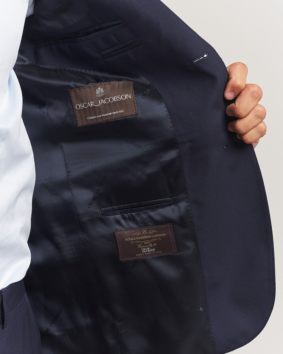 Homme | Blazers | Oscar Jacobson | Ego Wool Blazer Blue