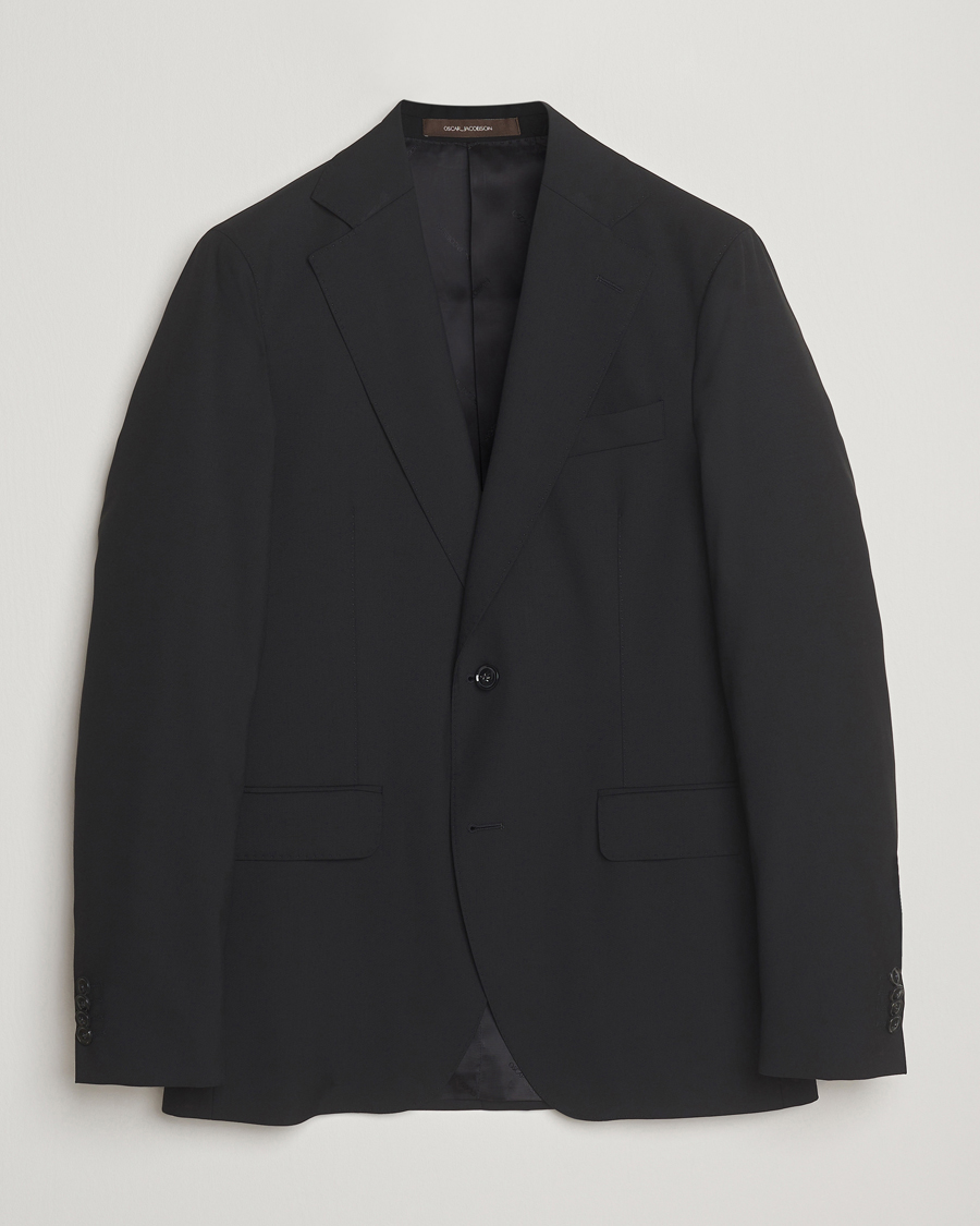 Homme | Blazers | Oscar Jacobson | Ego Wool Blazer Black