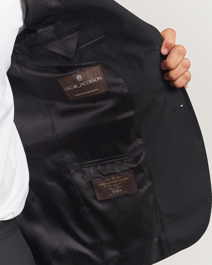 Homme | Blazers | Oscar Jacobson | Ego Wool Blazer Black