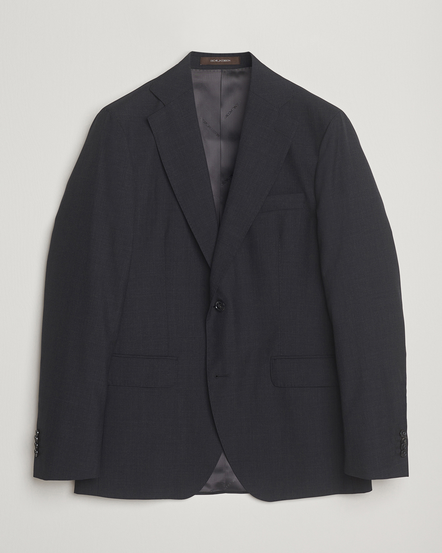 Homme | Blazers | Oscar Jacobson | Fogerty Wool Blazer Grey
