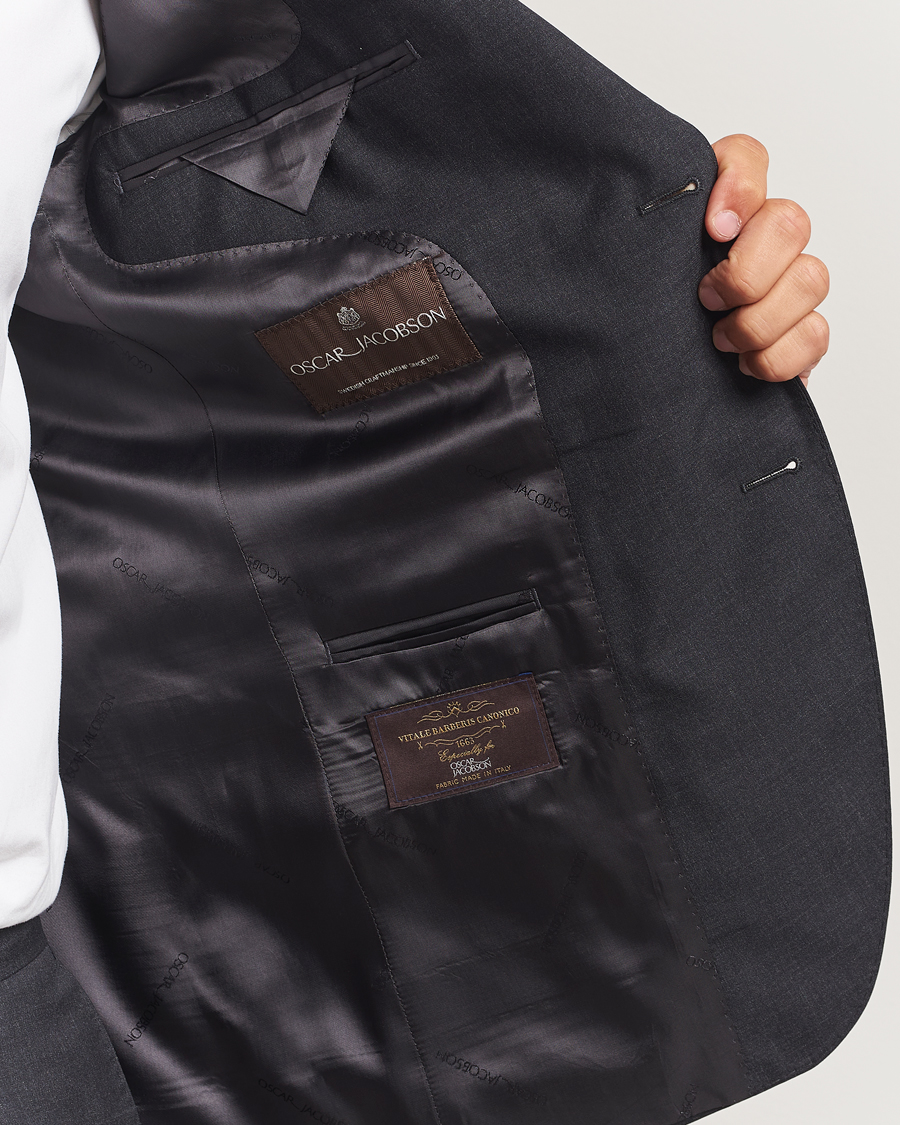 Homme | Blazers | Oscar Jacobson | Fogerty Wool Blazer Grey