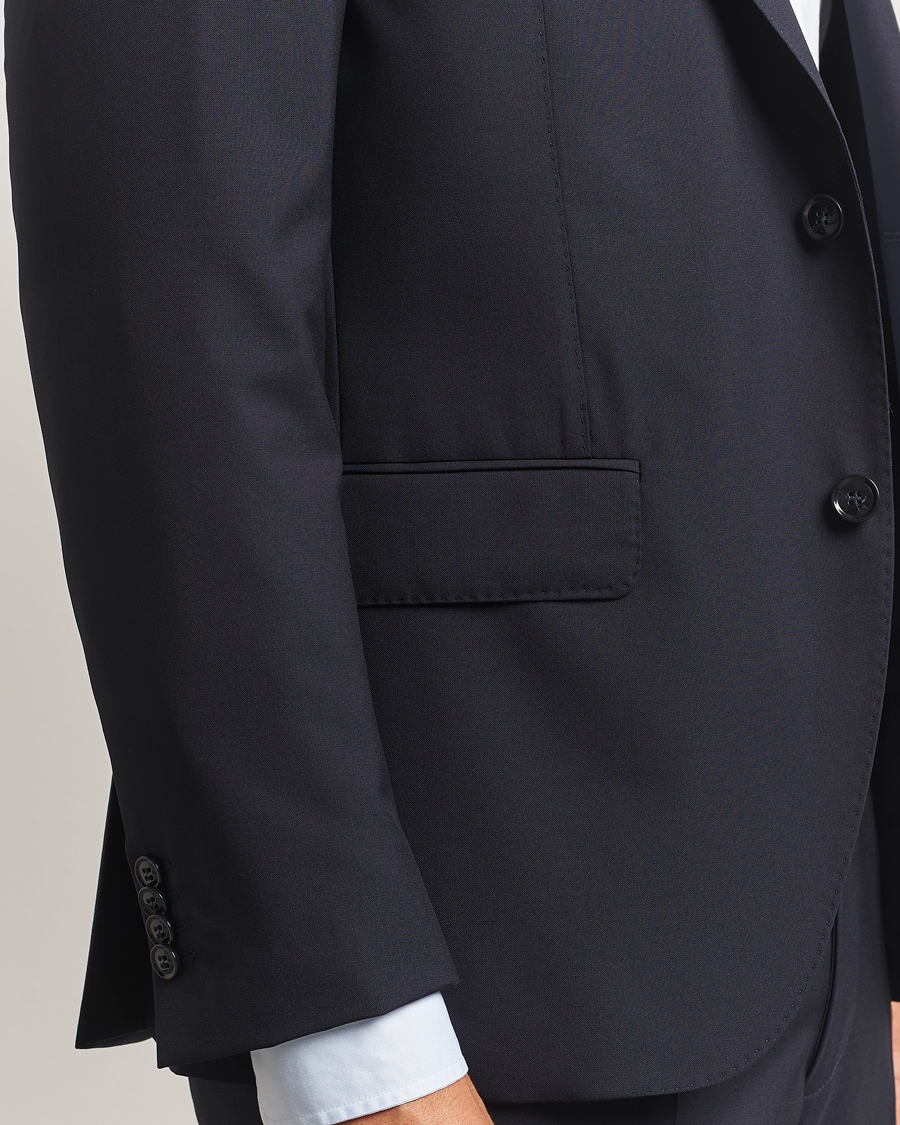 Homme | Blazers | Oscar Jacobson | Fogerty Wool Blazer Navy