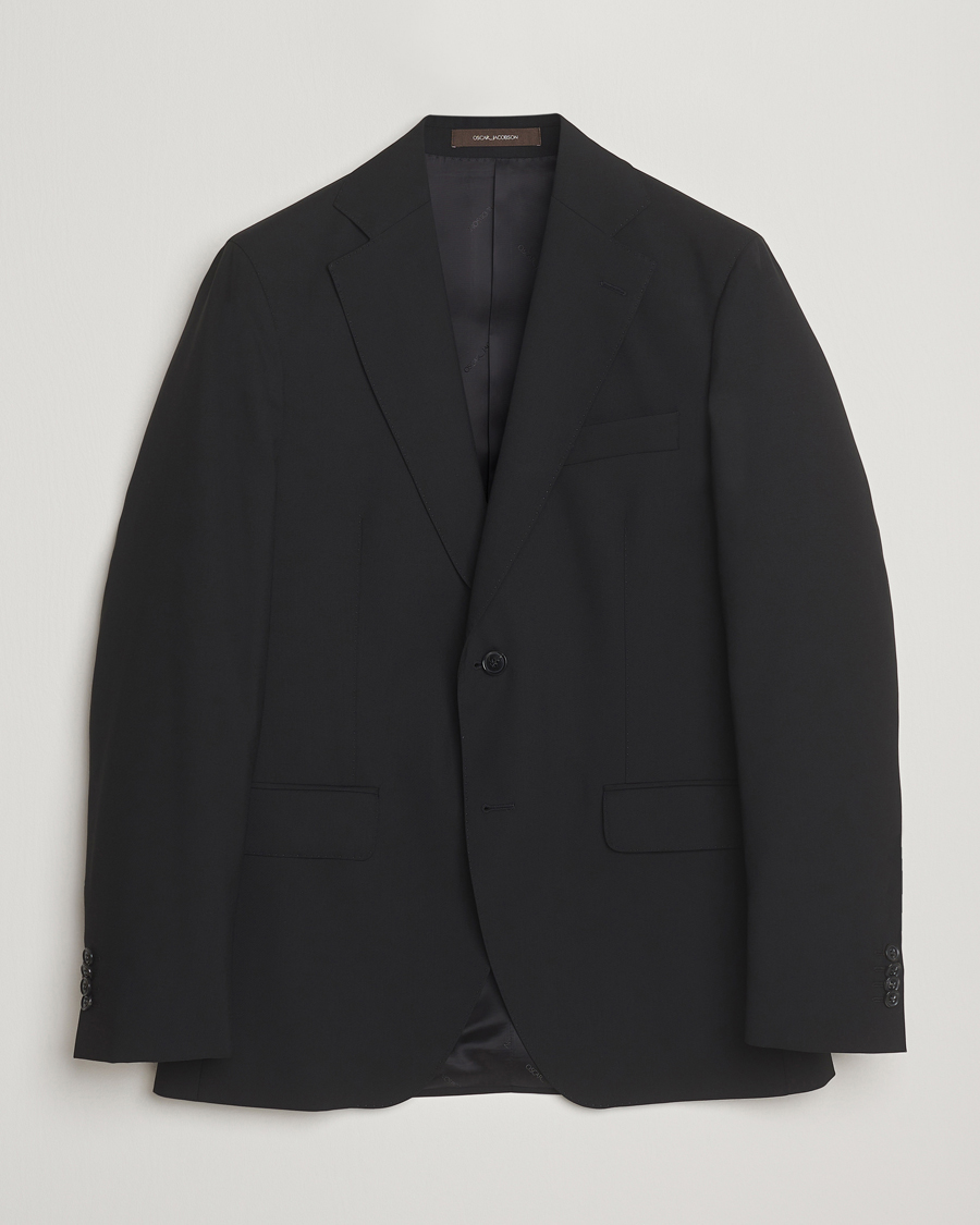 Homme | Blazers | Oscar Jacobson | Fogerty Wool Blazer Black