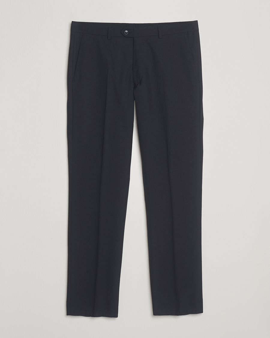 Homme | Pantalons | Oscar Jacobson | Dandy Wool Trousers Navy