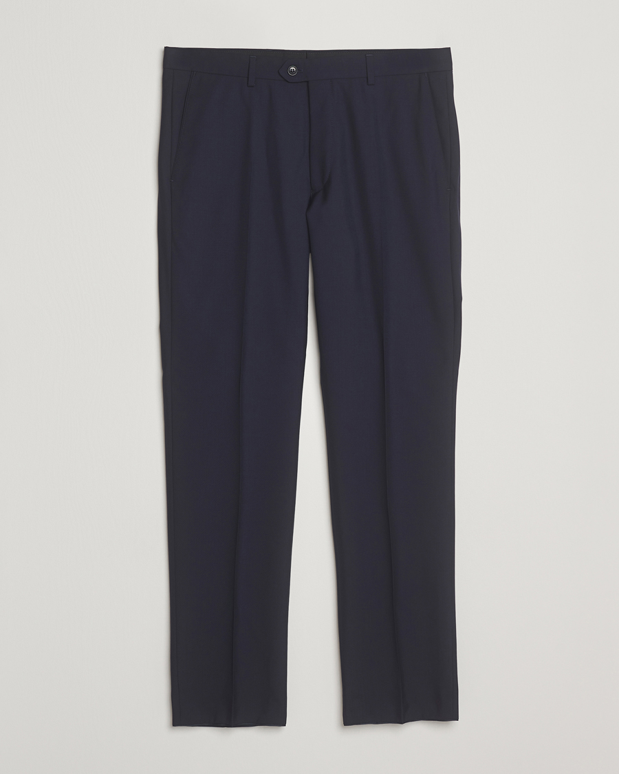 Homme | Pantalons | Oscar Jacobson | Dandy Wool Trousers Blue