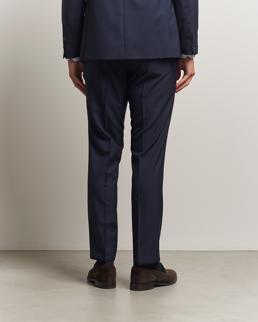 Homme | Pantalons | Oscar Jacobson | Dandy Wool Trousers Blue