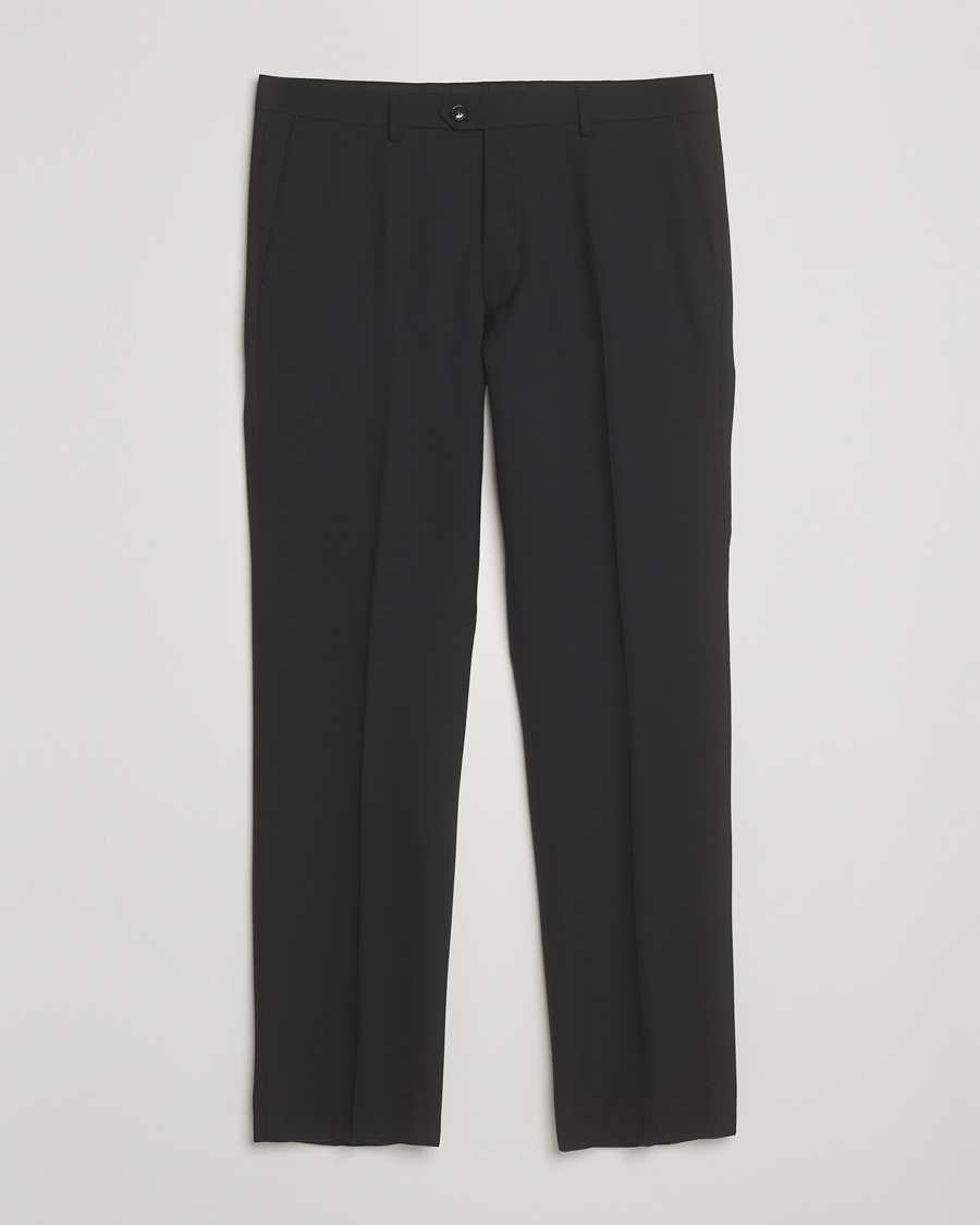 Homme | Pantalons | Oscar Jacobson | Dandy Wool Trousers Black