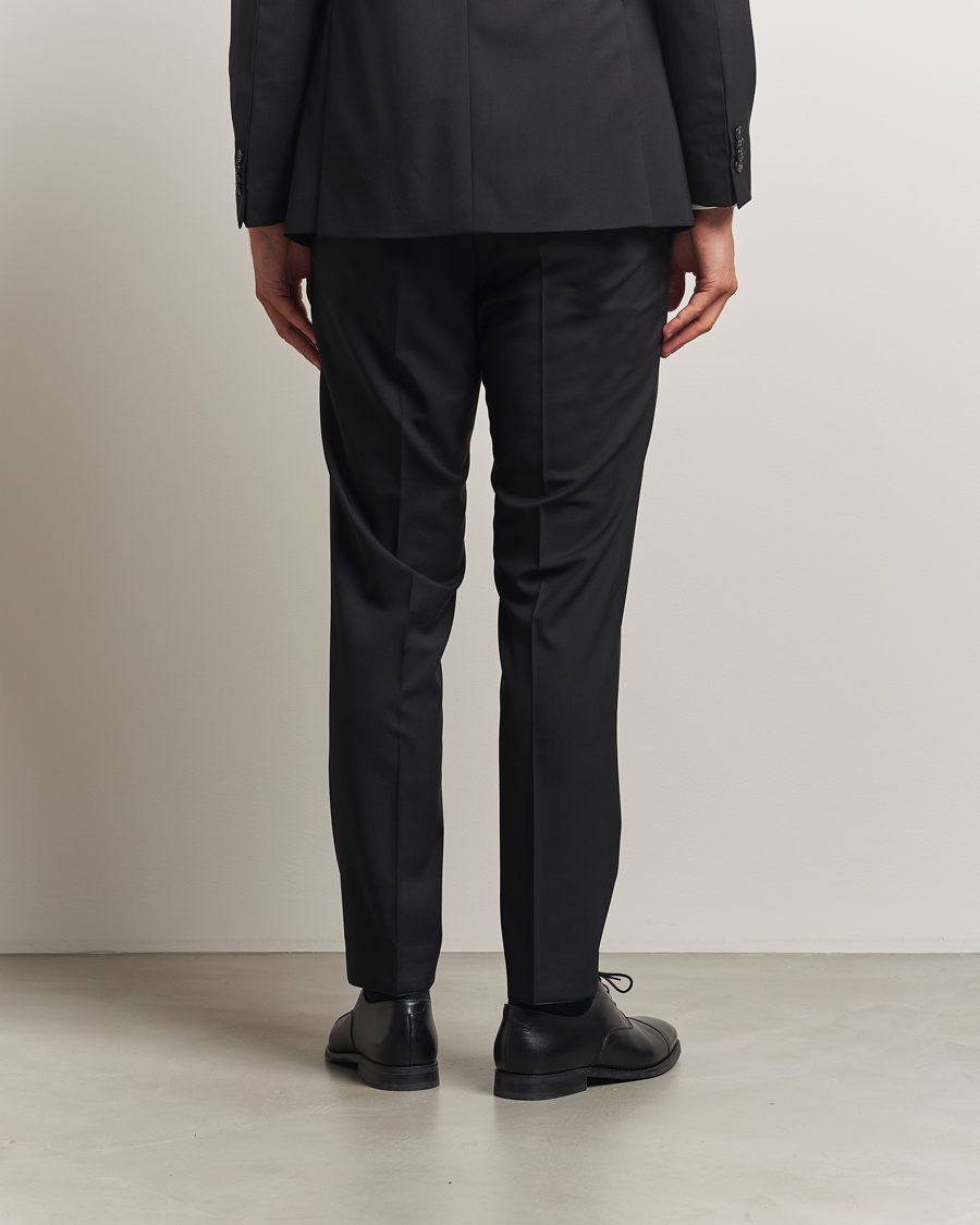 Homme | Pantalons | Oscar Jacobson | Dandy Wool Trousers Black