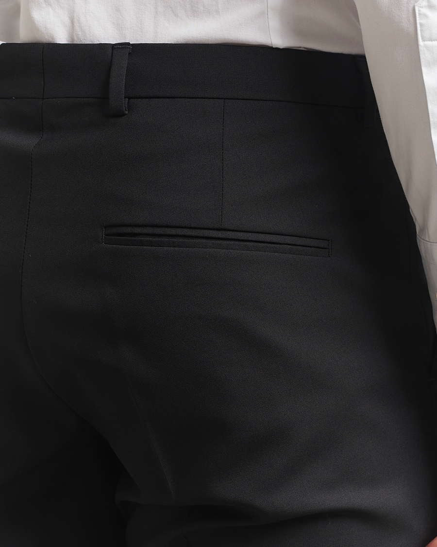 Homme | Pantalons | Oscar Jacobson | Dandy Wool Trousers Black