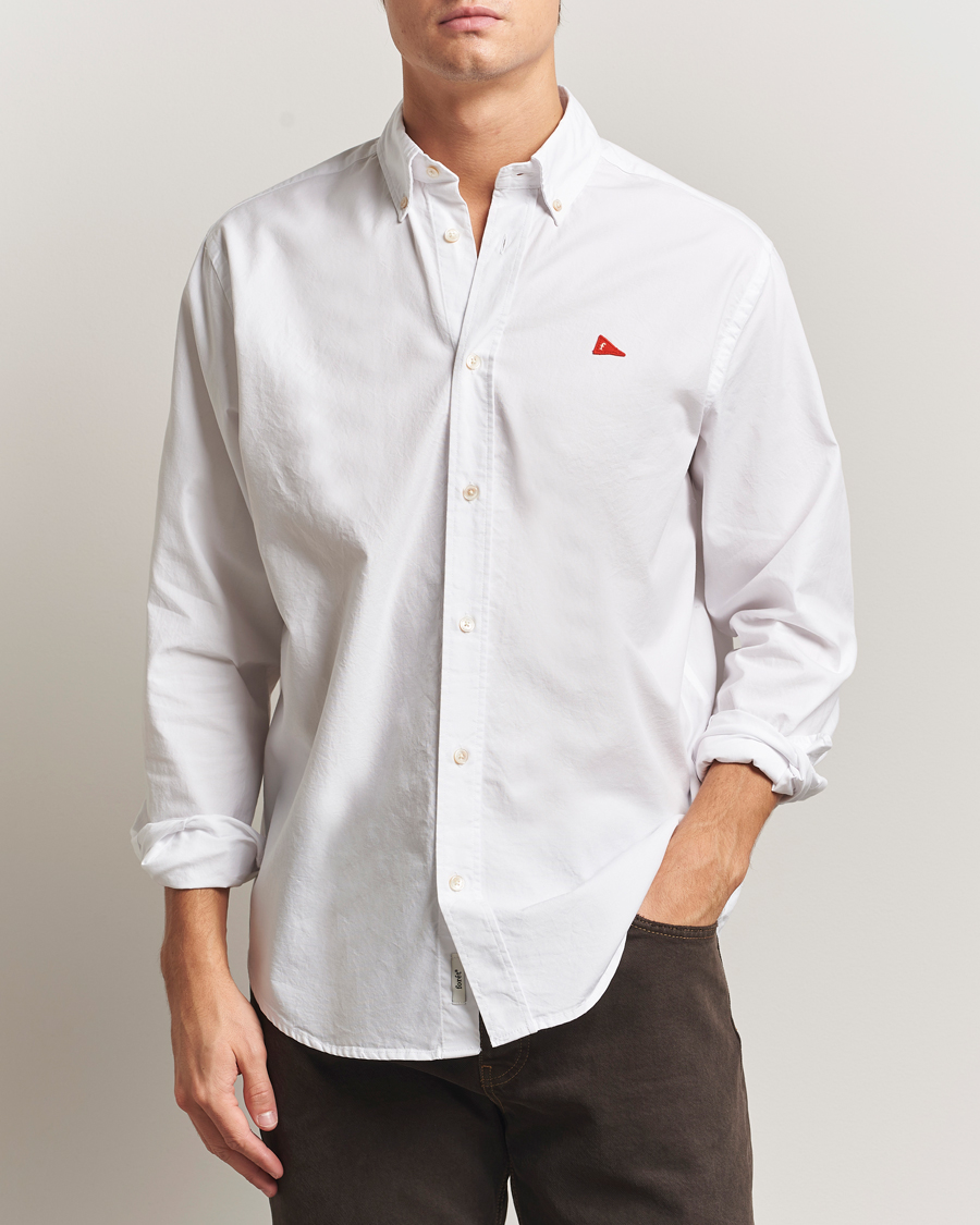 Homme | Chemises | Forét | Flag Regular Fit Oxford Shirt White