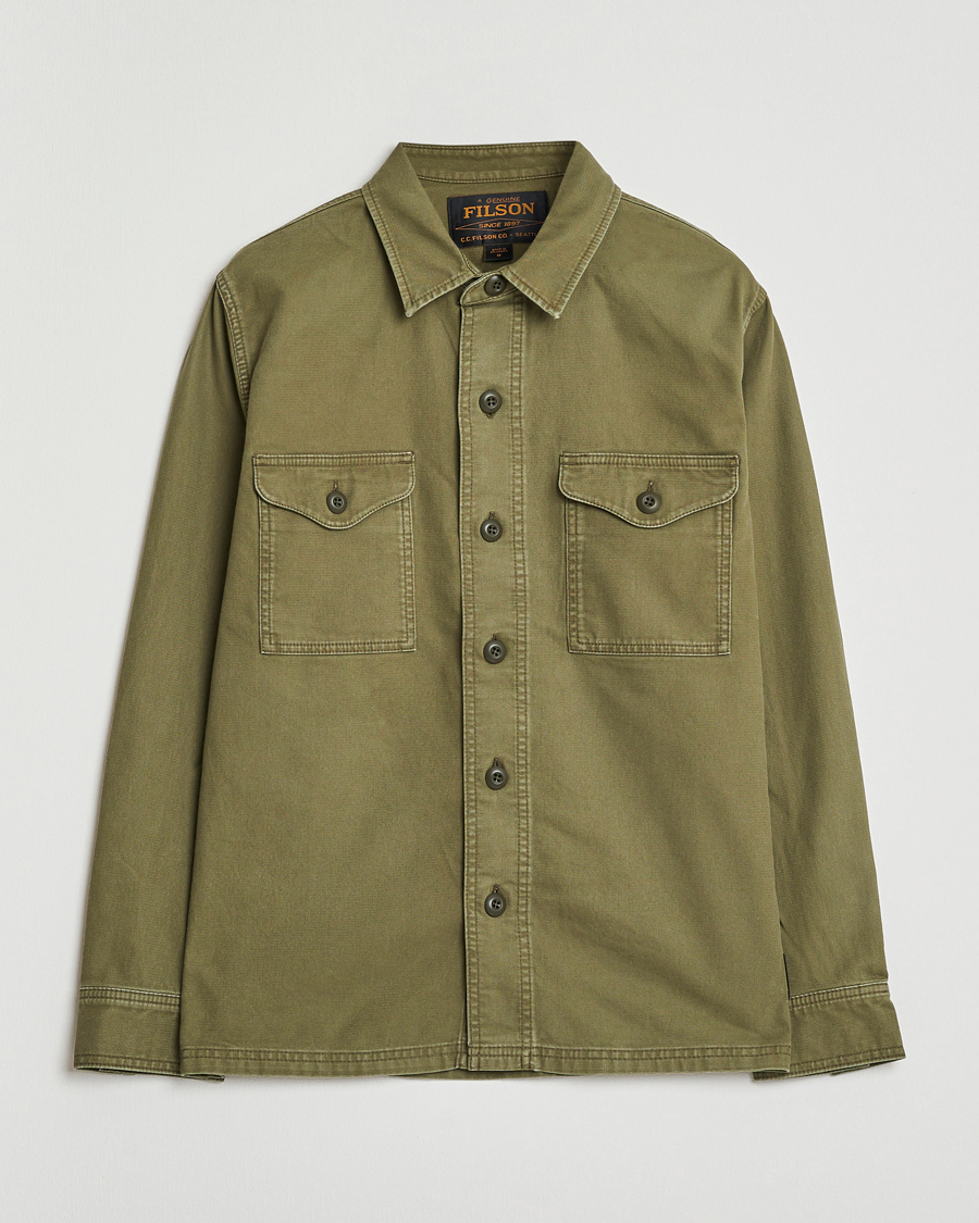 Homme | Chemises | Filson | Clarkston Brushed Jac Shirt Surplus Green