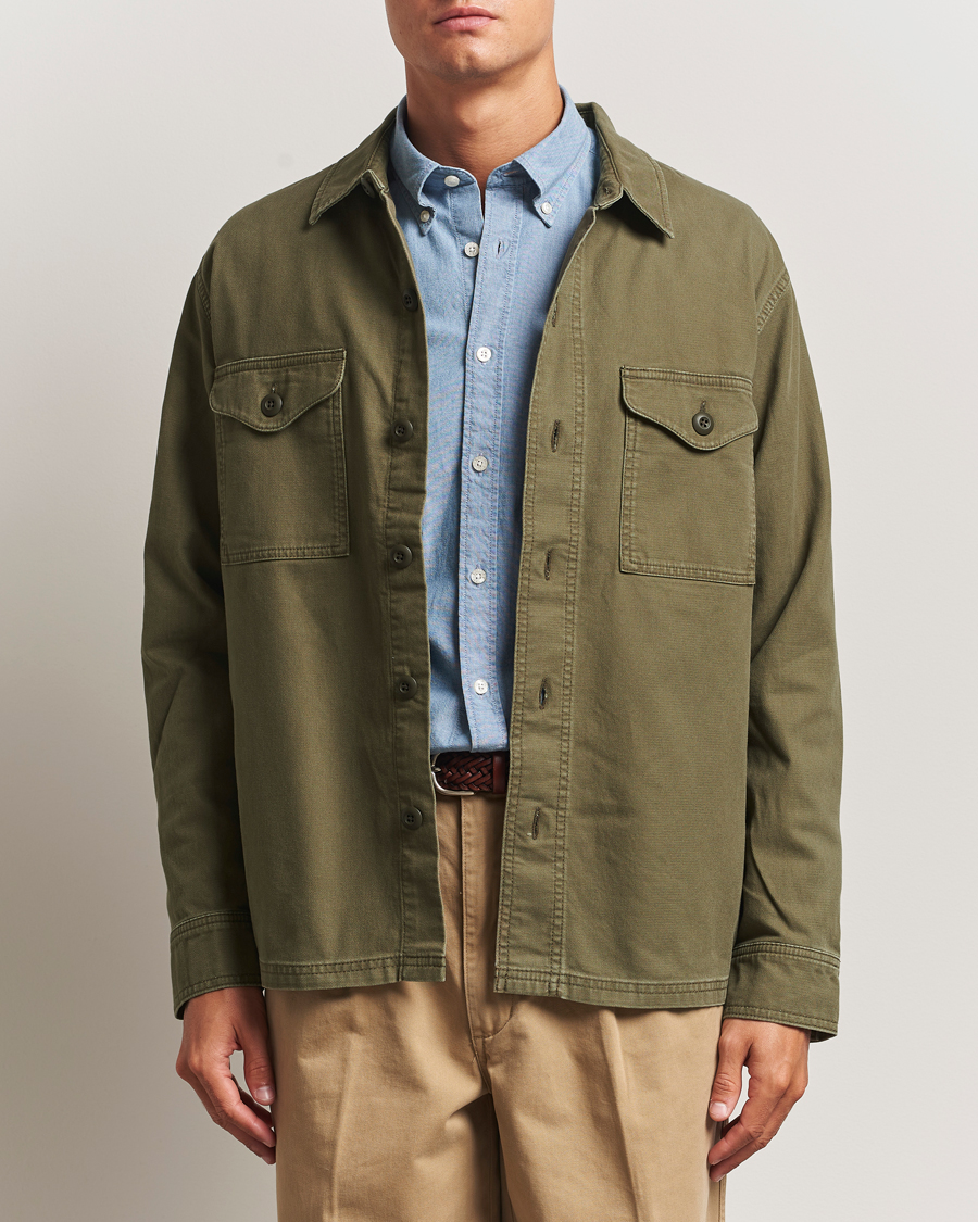Homme | Chemises | Filson | Clarkston Brushed Jac Shirt Surplus Green