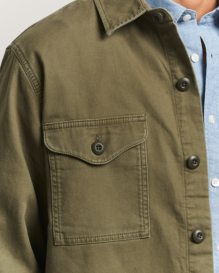 Homme | Chemises | Filson | Clarkston Brushed Jac Shirt Surplus Green
