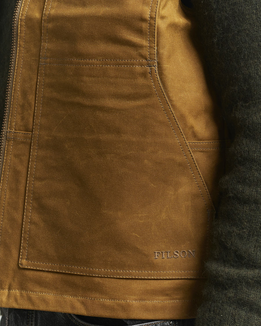 Homme | Manteaux Et Vestes | Filson | Tin Cloth Insulated Work Vest Dark Tan