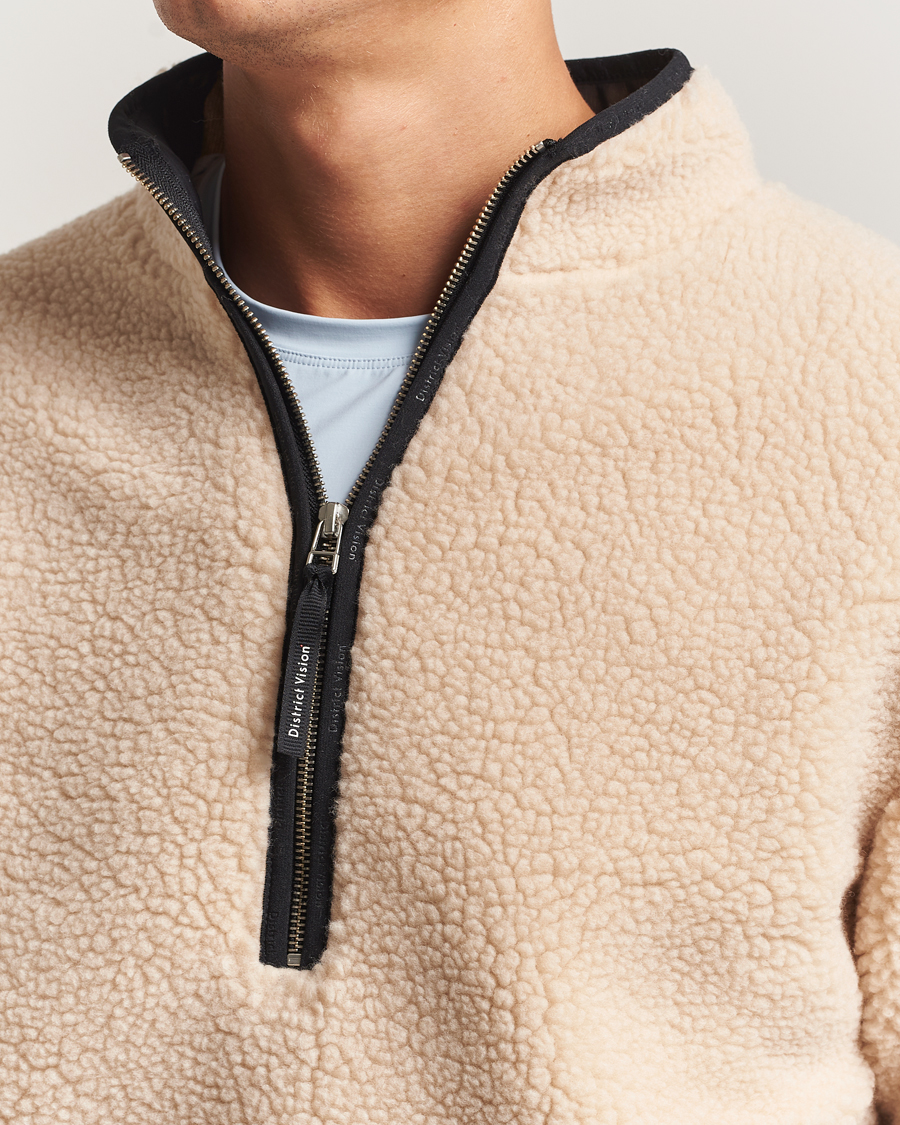 Homme | Pulls Et Tricots | District Vision | Heavyweight Half Zip Pile Fleece Quartz