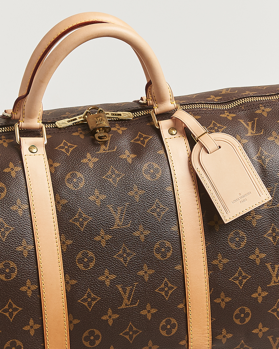 Homme | Louis Vuitton Pre-Owned Keepall Bandoulière 60 Monogram | Louis Vuitton Pre-Owned | Keepall Bandoulière 60 Monogram