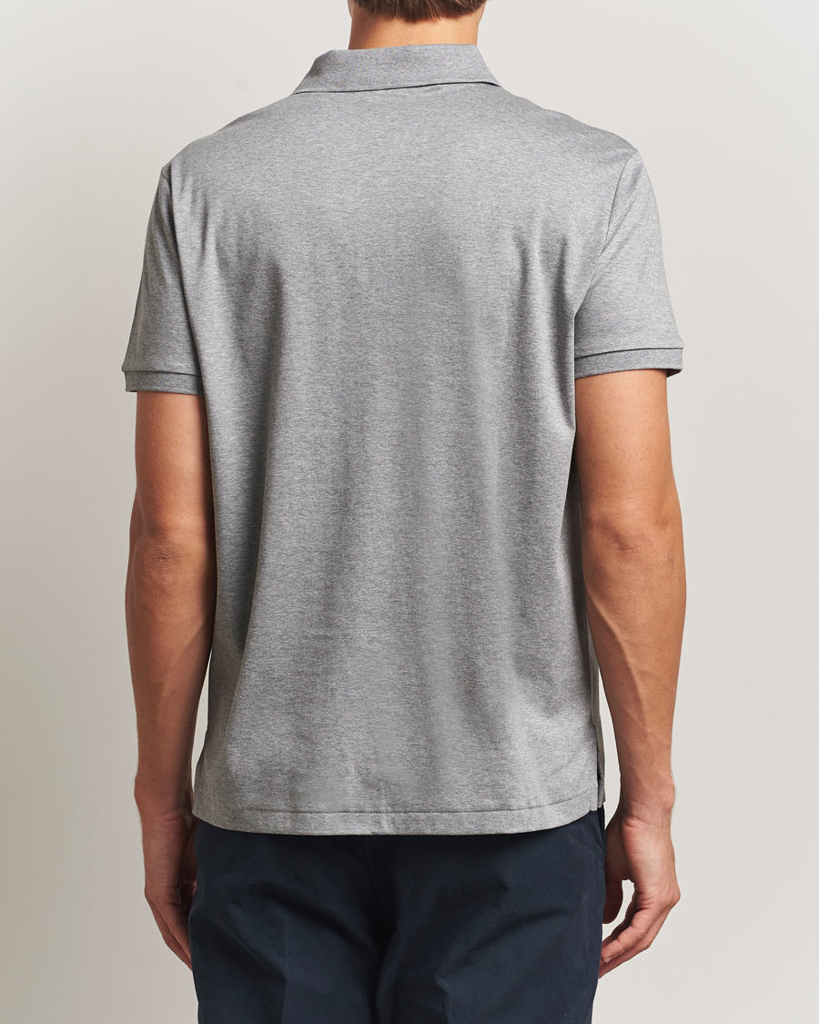Homme | Polos | Polo Ralph Lauren | Custom Slim Fit Cotton Polo Steel Heather