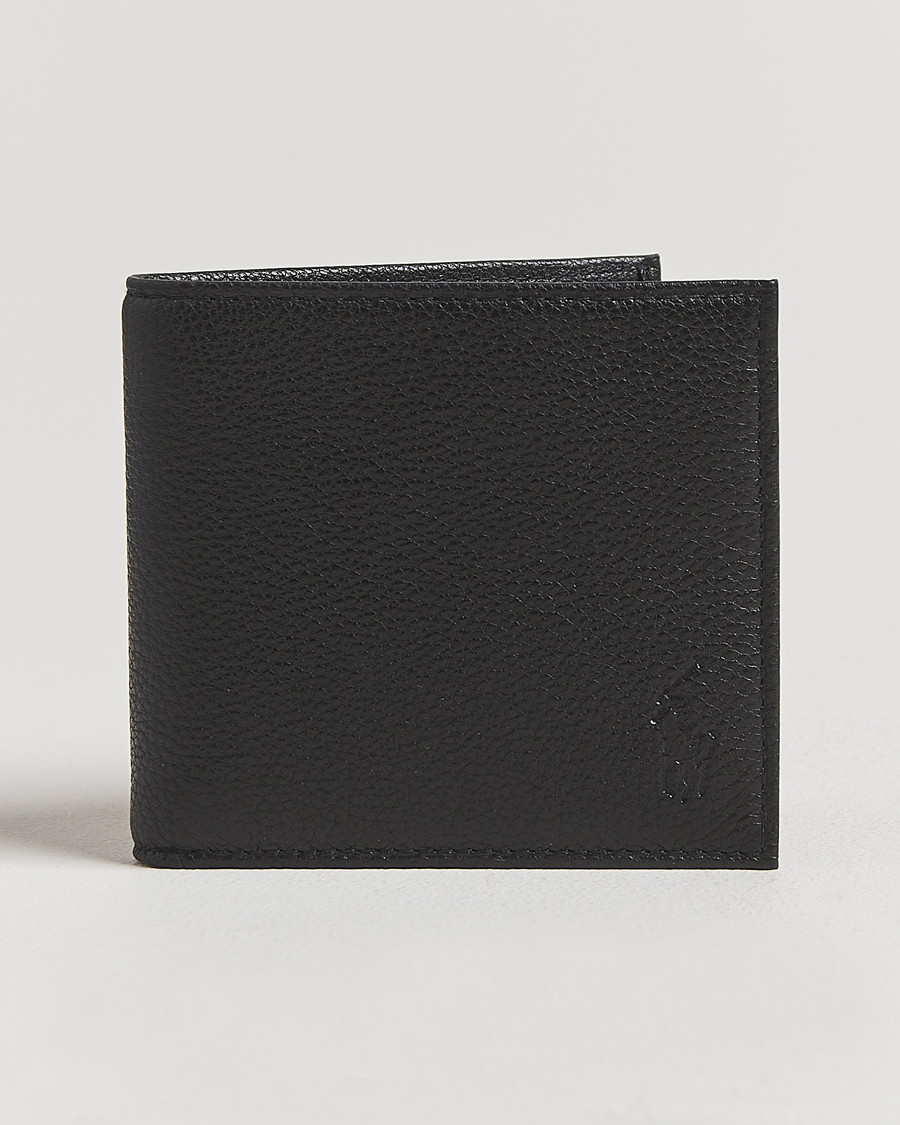 Homme | Portefeuilles | Polo Ralph Lauren | Pebbled Leather Billfold Wallet Black