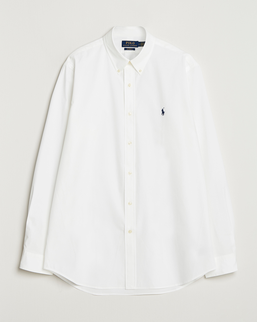 Homme | Chemises | Polo Ralph Lauren | Custom Fit Stretch Poplin Shirt White