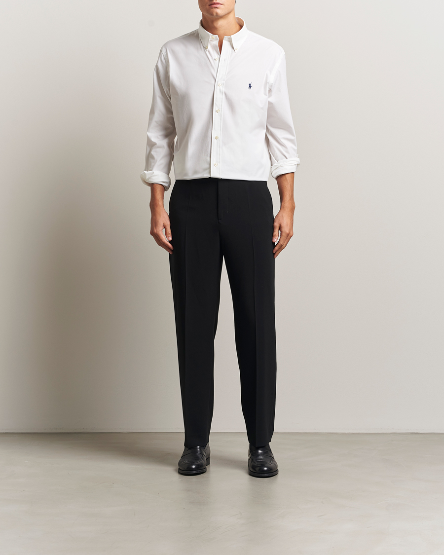 Homme | Chemises | Polo Ralph Lauren | Custom Fit Stretch Poplin Shirt White