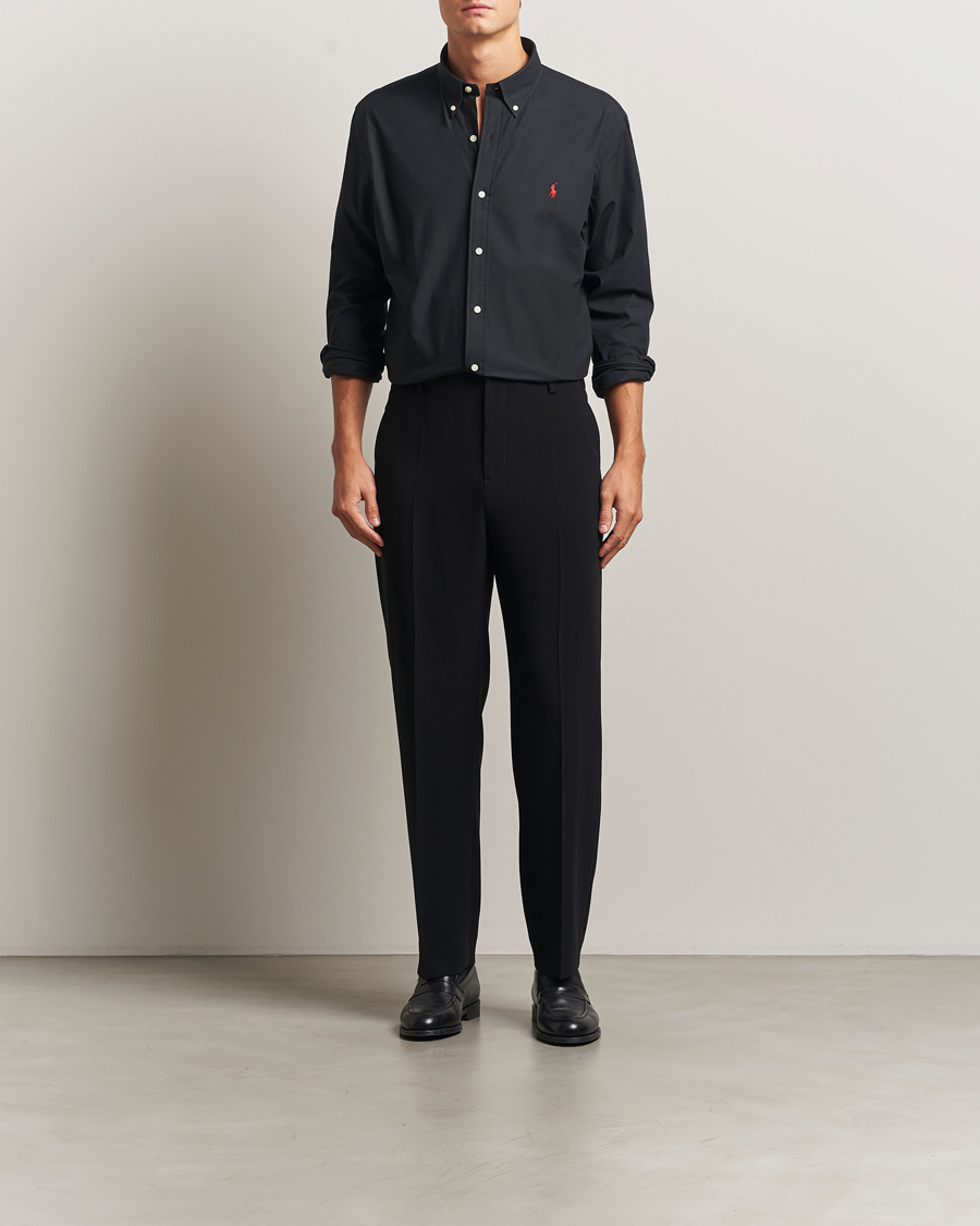 Homme | Chemises | Polo Ralph Lauren | Custom Fit Stretch Poplin Shirt Polo Black