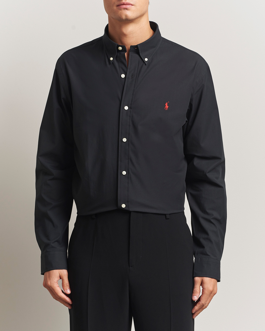 Homme | Chemises | Polo Ralph Lauren | Custom Fit Stretch Poplin Shirt Polo Black