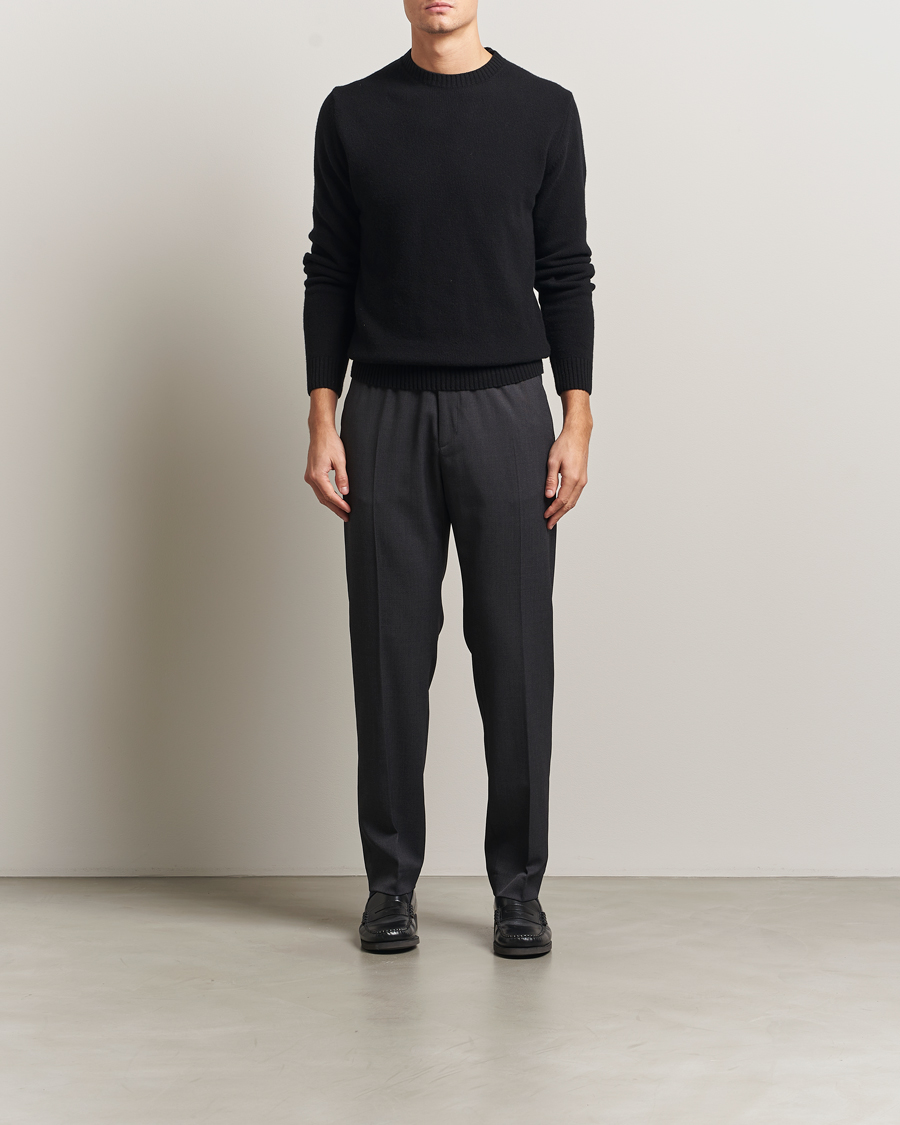 Homme | Pantalons | Filippa K | Theo Relaxed Wool Trousers Mid Grey