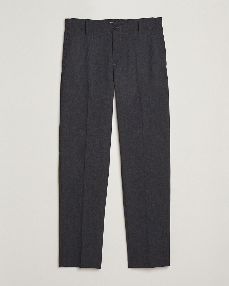 Homme | Pantalons | Filippa K | Troy Tailored Drawstring Trousers Mid Grey