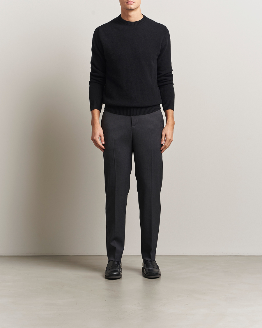 Homme | Pantalons | Filippa K | Troy Tailored Drawstring Trousers Mid Grey
