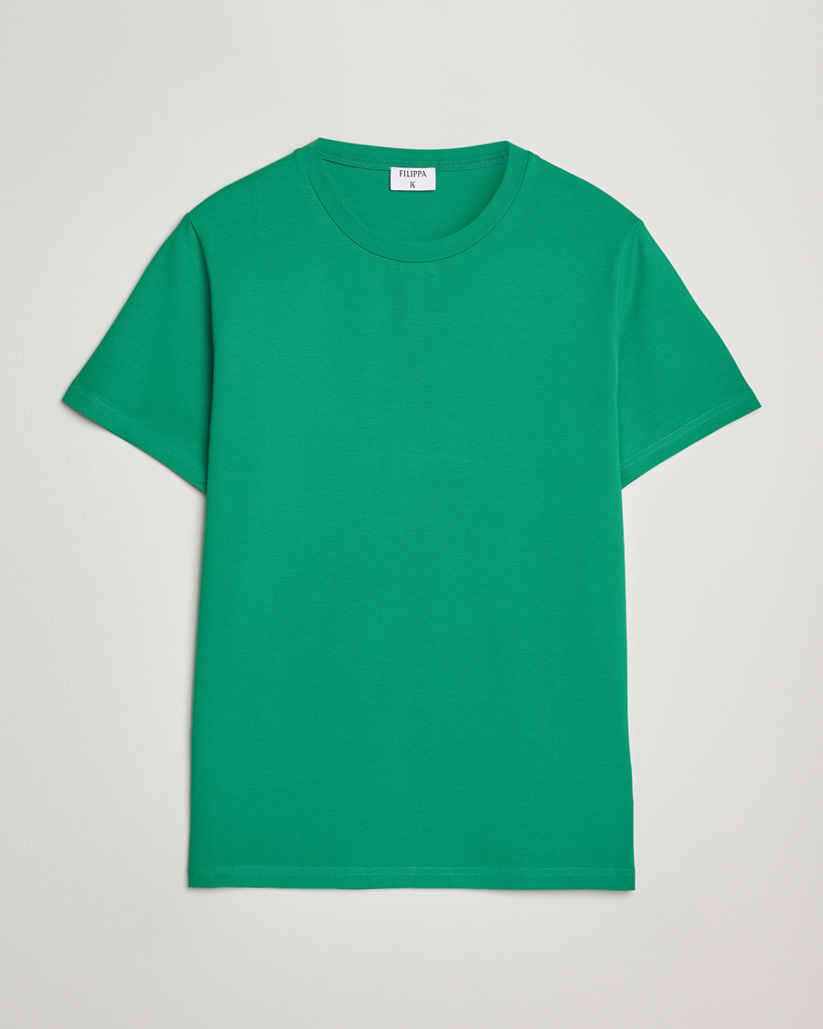 Homme | T-shirts | Filippa K | Soft Lycra T-Shirt Apple Green