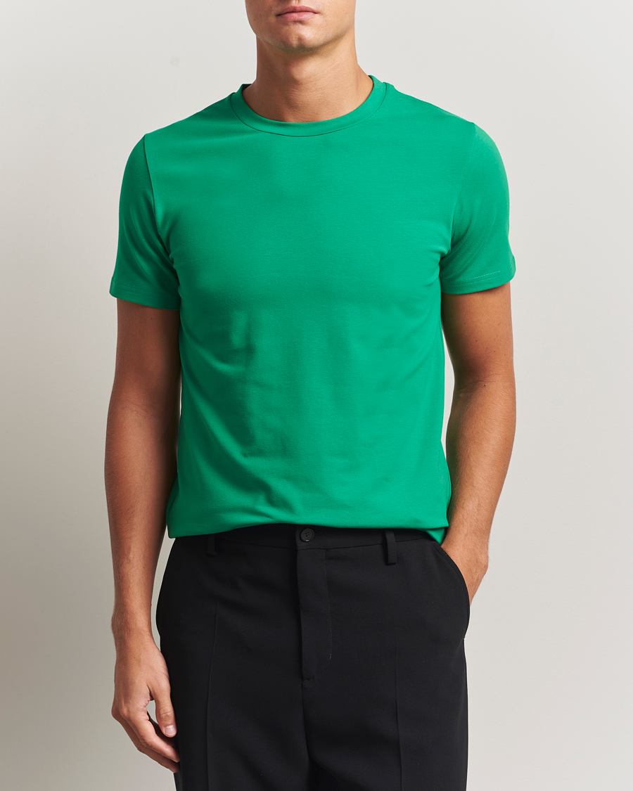 Homme | T-shirts | Filippa K | Soft Lycra T-Shirt Apple Green