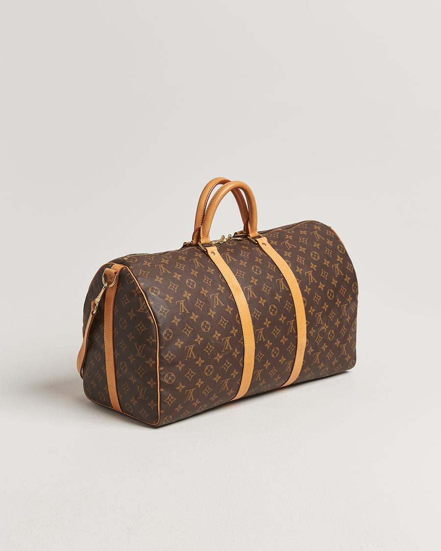 Homme | Louis Vuitton Pre-Owned Keepall Bandoulière 50 Monogram | Louis Vuitton Pre-Owned | Keepall Bandoulière 50 Monogram