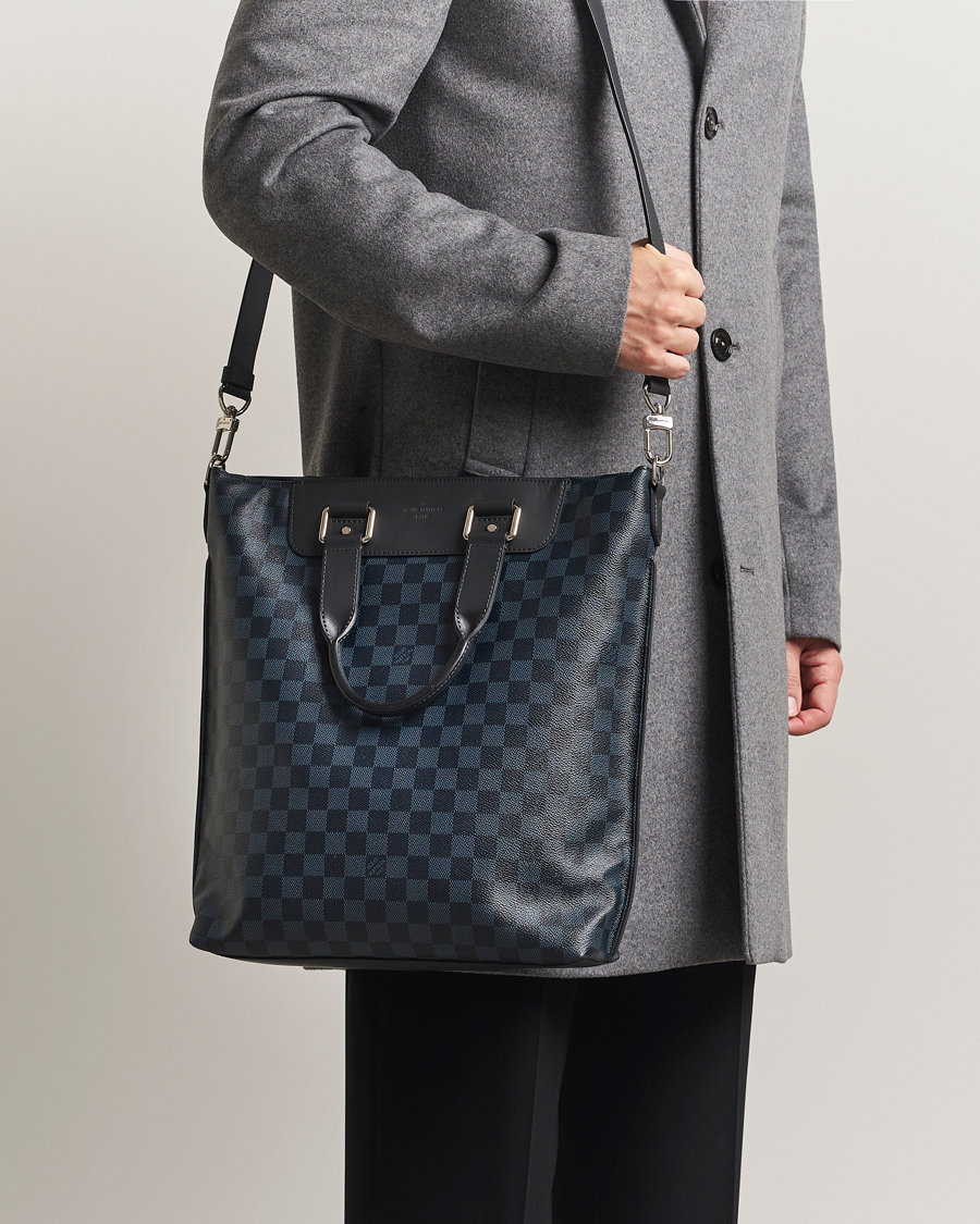 Homme | Louis Vuitton Pre-Owned Cabajour Bag Damier Cobalt | Louis Vuitton Pre-Owned | Cabajour Bag Damier Cobalt