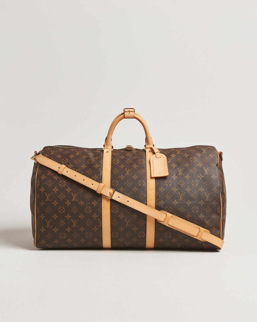 Homme | Louis Vuitton Pre-Owned Keepall Bandoulière 55 Monogram | Louis Vuitton Pre-Owned | Keepall Bandoulière 55 Monogram