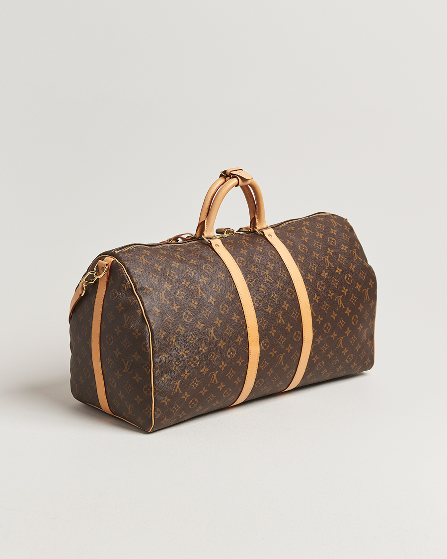 Homme | Louis Vuitton Pre-Owned Keepall Bandoulière 55 Monogram | Louis Vuitton Pre-Owned | Keepall Bandoulière 55 Monogram