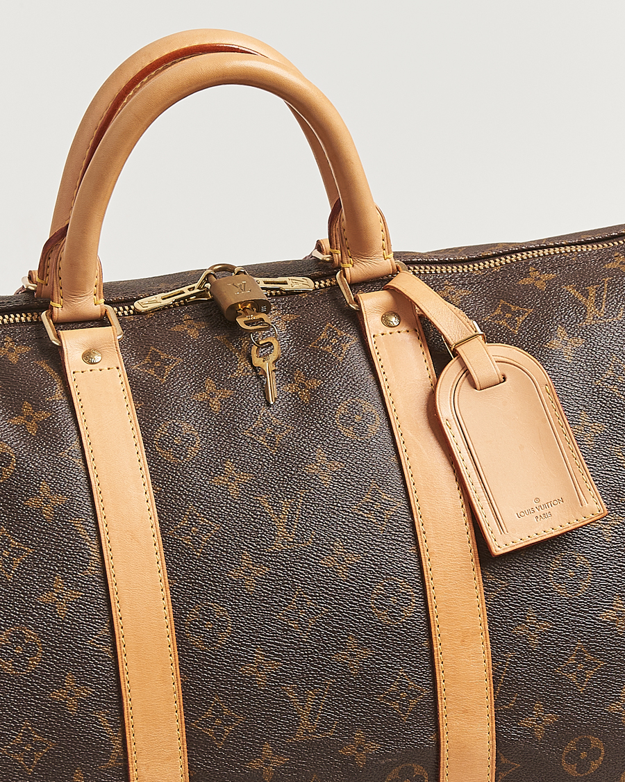Homme | Louis Vuitton Pre-Owned Keepall Bandoulière 55 Monogram | Louis Vuitton Pre-Owned | Keepall Bandoulière 55 Monogram