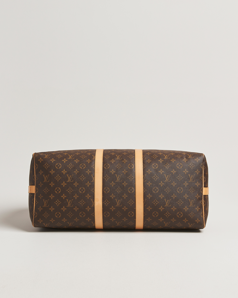 Homme | Louis Vuitton Pre-Owned Keepall Bandoulière 55 Monogram | Louis Vuitton Pre-Owned | Keepall Bandoulière 55 Monogram