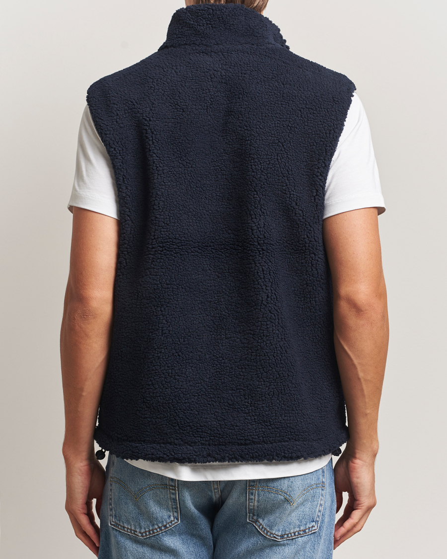 Homme | Manteaux Et Vestes | A Day's March | Ajo Pile Vest Navy