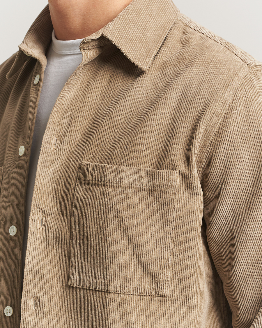 Homme | Chemises | A Day's March | Rupert Cord Shirt Greige