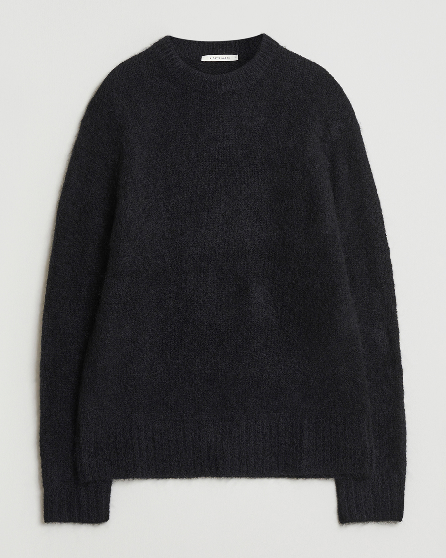 Homme | Pulls Et Tricots | A Day's March | Tietar Mohair Sweater Black