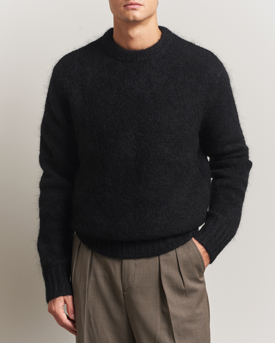 Homme | Pulls Et Tricots | A Day's March | Tietar Mohair Sweater Black