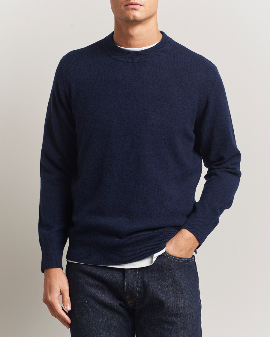 Homme | Pulls Et Tricots | A Day's March | Marlow Cashmere Blend Sweater Navy