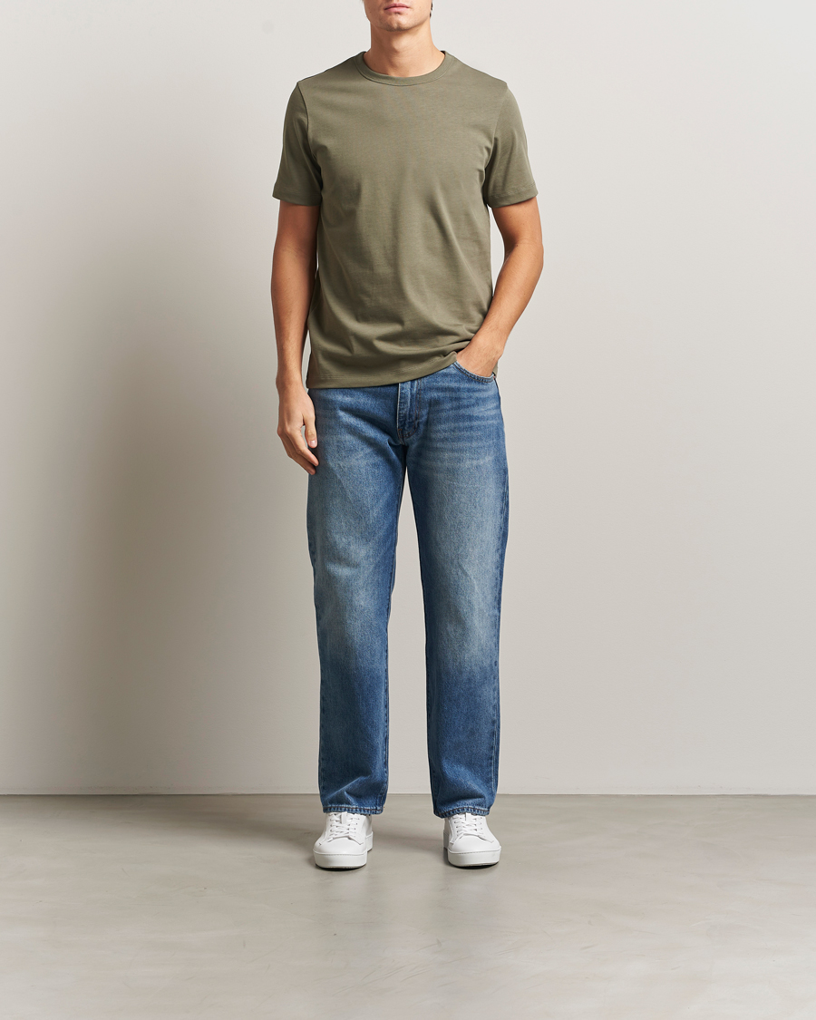 Homme | T-shirts | A Day's March | Heavyweight T-Shirt Smoke Olive