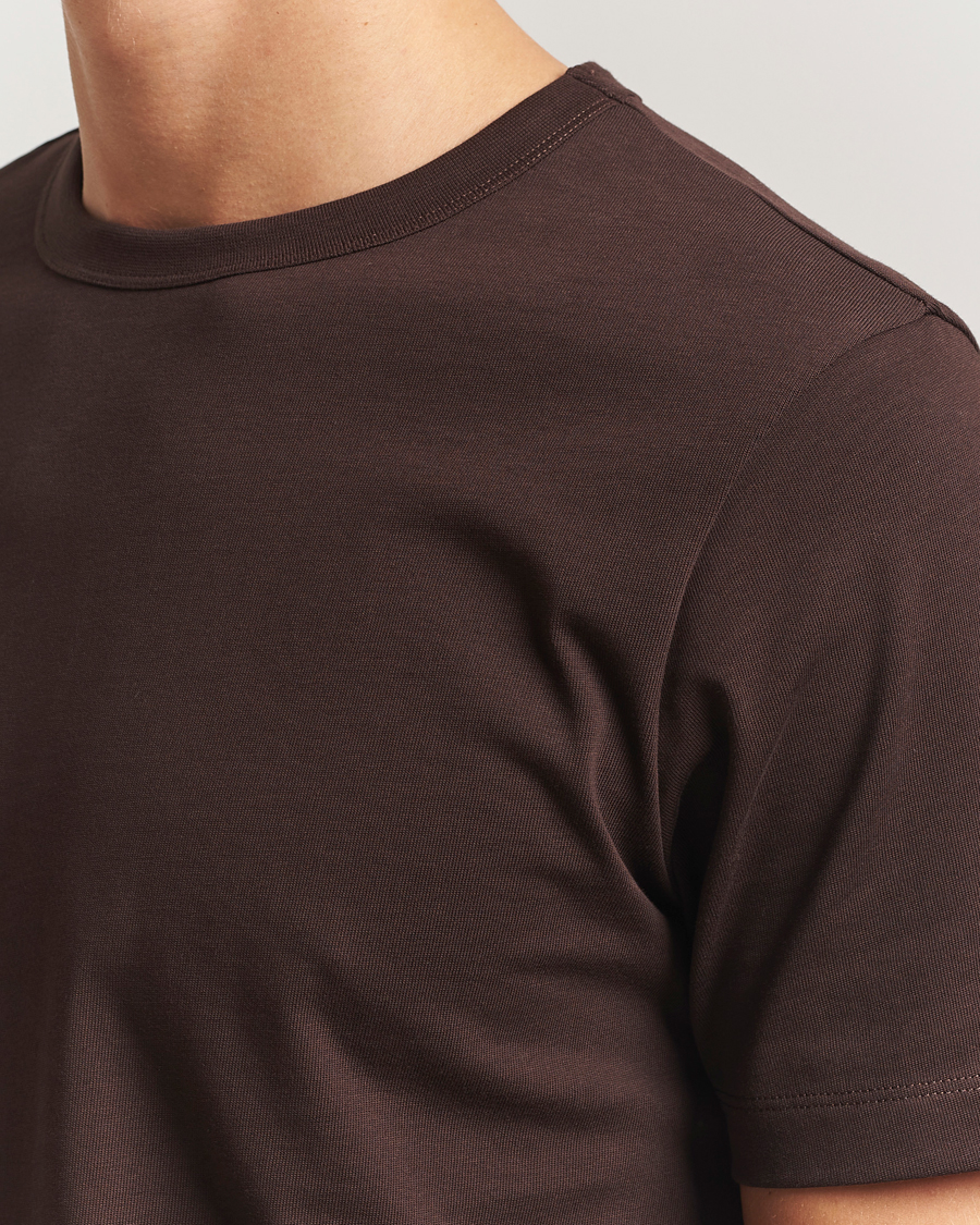 Homme | T-shirts | A Day's March | Heavyweight T-Shirt Dark Brown