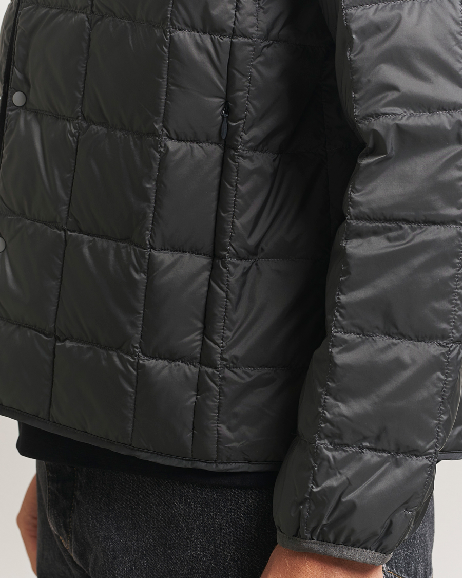 Homme | Manteaux Et Vestes | TAION | Crew Neck Button Down Jacket Dark Grey