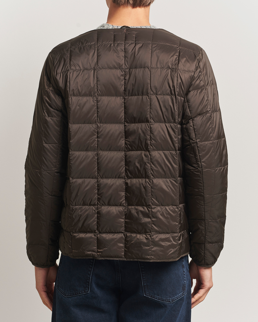 Homme | Manteaux Et Vestes | TAION | Crew Neck Button Down Jacket Dark Choco